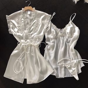 Intimo Donatella 3pc bridal baby doll set